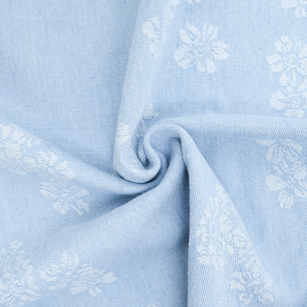 Denim Jacquard Bleu Clair - Sam - Maison Klem
